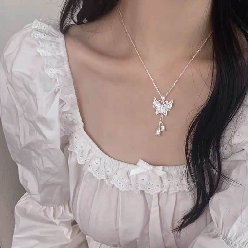 Vòng cổ hình bướm Thung lũng, Dây chuyền xương đòn sang trọng, Mặt dây chuyền cổ điển thời trang