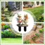 Nghệ Thuật Sân Vườn Ngoài Trời Acrylic Đất Chèn Đồ Trang Trí Ngoài Trời Chậu Cây Trang Trí Cổ Tích Thu Nhỏ Vườn Cổ Tích gelhvn
