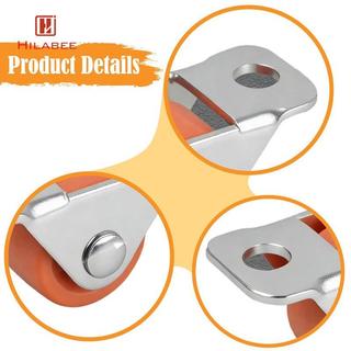 10 Chiếc Mini Bánh Xe Cao Su Nhỏ Cán Bánh Xe Ổn Định Đơn Hướng Với Kim Loại Trên Tấm Cho Ngăn Kéo Tủ Bếp
