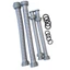 Ống kết nối đôi 7 / 4MM Đai ốc Bồn rửa cống Bộ xử lý rác Ống thoát nước Kết nối ống Khe cắm đôi Ống kết nối 2F4Z