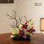 chậu cây cảnh bonsai giả phong cách trung hoa decor phòng khách tiểu cảnh rêu đá nghệ thuật cắm sẵn kèm chậu gốm cao cấp