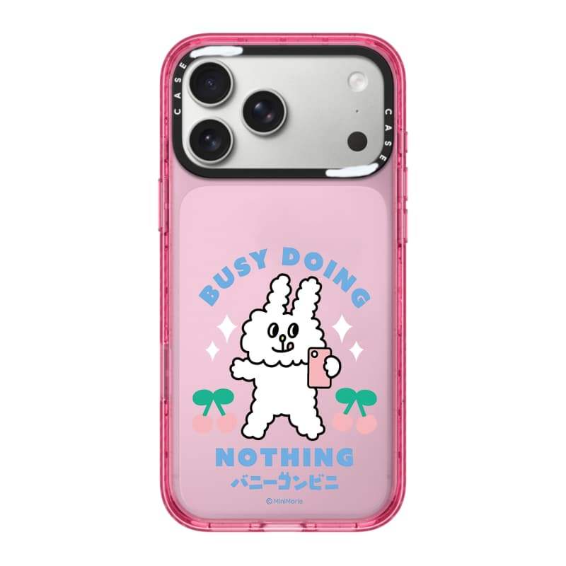 CASECASE X Hộp đựng thỏ bận rộn Màu đen / Xanh da trời / Hồng Bộ sưu tập kẹo Fizz Màu sắc trong suốt Cứng hút từ tính Vỏ tác động cho Apple IPhone 13 14 15 16 17Pro Max Plus Có hộp