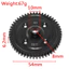 Thép Kim Loại 46T 52T M1 Spur Gear Chính Gear Cho Traxxas Sledge 1 / 8 RC Xe Nâng Cấp Phần Phụ Kiện