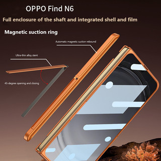 Ốp Bản Lề Xoay Từ Tính Cho OPPO Find N6 FindN6 5G Có Giá Đỡ Kính Bảo Vệ