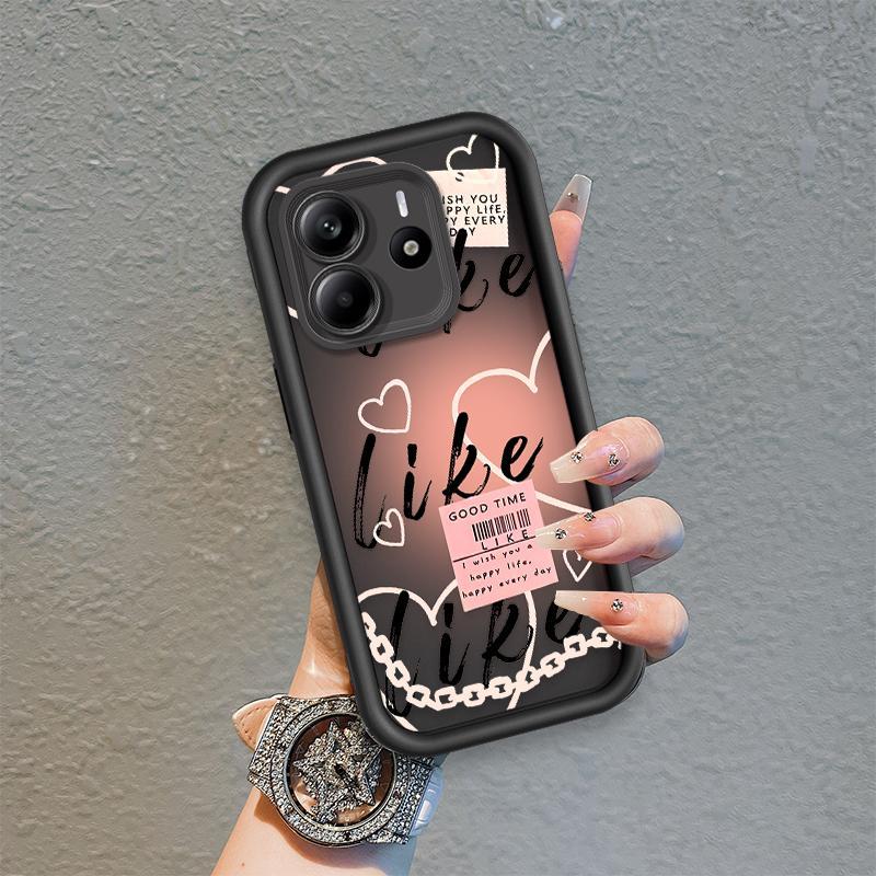 Ốp Lưng Cho Redmi Note 14 4G 5G Hoạt Hình Silicon Mềm Ốp lưng TPU Like Music girl Angel Eye Chống Sốc Ốp Lưng