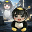 Trò chơi Arknights: Endfield Endmin Chim cánh cụt Búp bê Gugu Gaga Chim cánh cụt Đồ chơi sang trọng Quà tặng sinh nhật cho người hâm mộ Trẻ em