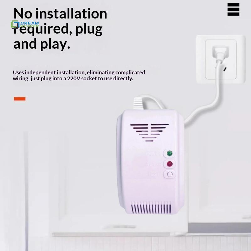 [Dream Weaver] Cảm biến Butan 12V Máy dò khí Báo động cảm biến LPG Động cơ tự nhiên tại nhà Người cắm trại Đèn LED biển Báo động âm thanh mới