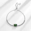 Mặt dây chuyền ngọc lục bảo và zircon cao cấp, kết hợp kim cương, phù hợp làm vòng cổ nữ thời trang và cá tính