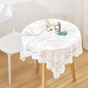 XYLBY14 Hàn Quốc Retro Ren Khăn Trải Bàn Pháp Đơn Giản Lãng Mạn Nghệ Thuật Bàn Cà Phê Bàn Tròn Khăn Trải Bàn Vải Dã Ngoại Vải Khăn Trải Bàn
