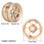 4 Lốp Cao Su 0,7 Inch & Trung Tâm Vành Bánh Xe Bằng Đồng Cho AXIAL SCX30 Jeep Wrangler JLU Ford Bronco 1 / 30 RC Xe Bánh Xích Nâng Cấp Một Phần