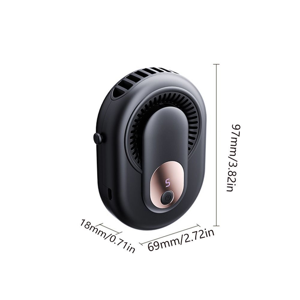Quạt Kẹp Eo DOAOV78N, Quạt Treo Cổ Mini 5 Chế Độ, Làm Mát Chống Thấm Nước Nhẹ Tay Mini Quạt Điện Câu Cá Cắm Trại