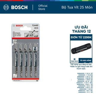 Lưỡi cưa lọng Bosch T 244 D - Gỗ (bộ 5 lưỡi)