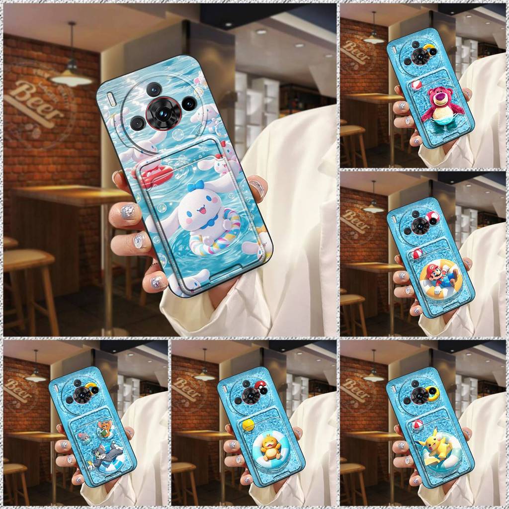 Ốp Điện Thoại TPU Graffiti Cho ZTE Nubia Z60S Pro Tay Thẻ Khe Cắm Thẻ Ốp Lưng Bọc Toàn Bộ Chống Bụi Bẩn Thiết Kế Thời Trang Túi Đựng Thẻ Bảo Vệ Chống Bụi Hoạt Hình Chống Sốc Chống Thấm Nước