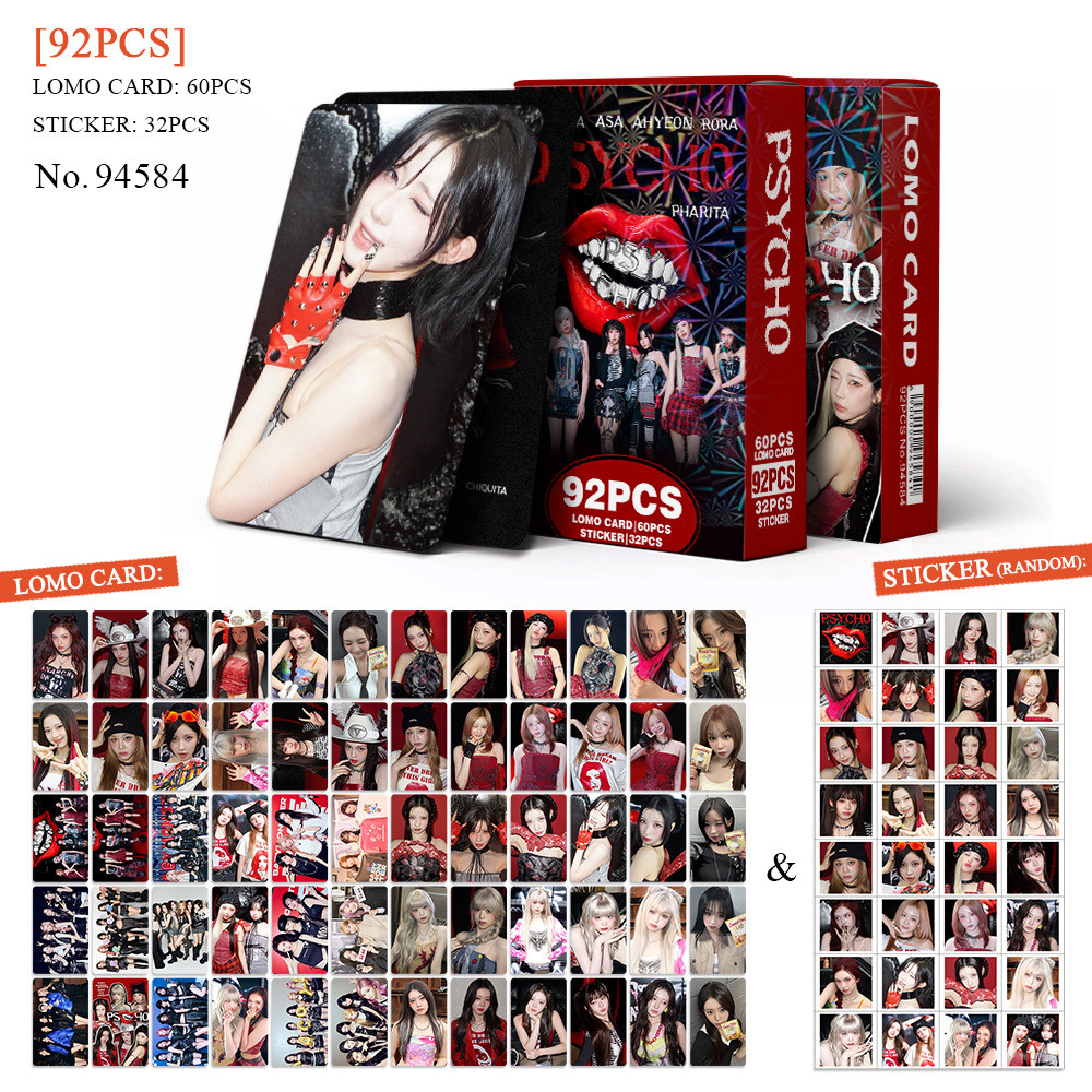 92 Cái / hộp BABYMONSTER PSYCHO Album Lomo Cards WE GO UP HOT SAUCE CHIQUITA Dán SHEESH CLICK CLAK Photocards AHYEON ASA RAMI PHARITA RUKA RORA Bưu Thiếp YM