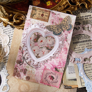 ENWEI 10 Chiếc [Dreamy Castle Series] Giấy Washi Nhãn Dán Trang Trí Cho Phong Cách Vintage Phong Cách Cảnh Xây Dựng Khung Pháp Hoàn Hảo Cho Nhật Ký Thêu Sò Người Lập Kế Hoạch