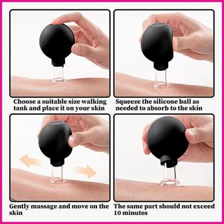 Bộ Cupping Mặt Cho Mặt Massage Cơ Thể Hút Bộ 4 Ly Hút Chân Không Cho Chân Tay Lưng Vai Body fotvn