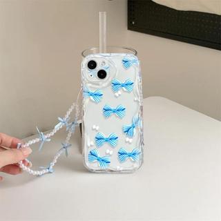 Ốp Xích Nơ Màu Hồng 3D Cho OPPO A78 A17 A17K A5M A6S A6 A6X A53 A33 A54 A54S A58 A74 A95 A96 A77 A53S A55 A93 A74 A77S Find X3 Lite Girl Cream TPU Vỏ Điện Thoại Trong Suốt