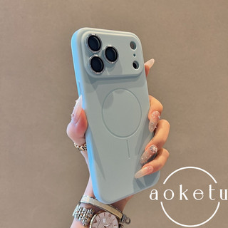 Thích hợp cho vỏ điện thoại iPhone 17promax 17air siêu mỏng mờ 17pro ốp mềm 16promax ống kính bao gồm tất cả 15promax dopamine 14 / 13 / 12 vỏ mềm hút da từ tính
