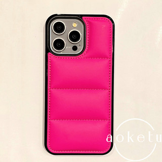 Thích hợp cho Apple 17promax màu cam xuống mùa thu đông vỏ điện thoại iPhone 16pro đơn giản 15 / 14 / 13pro bao gồm tất cả vỏ bảo vệ thời trang thương hiệu hợp thời trang