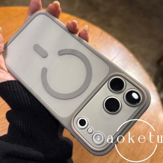 Ống kính có thể tháo rời cửa sổ lớn thích hợp cho vỏ điện thoại Apple 17 Promax hút từ tính iPhone 16 cảm giác da mờ 15 / 14 / 13 bao gồm tất cả vỏ chống rơi