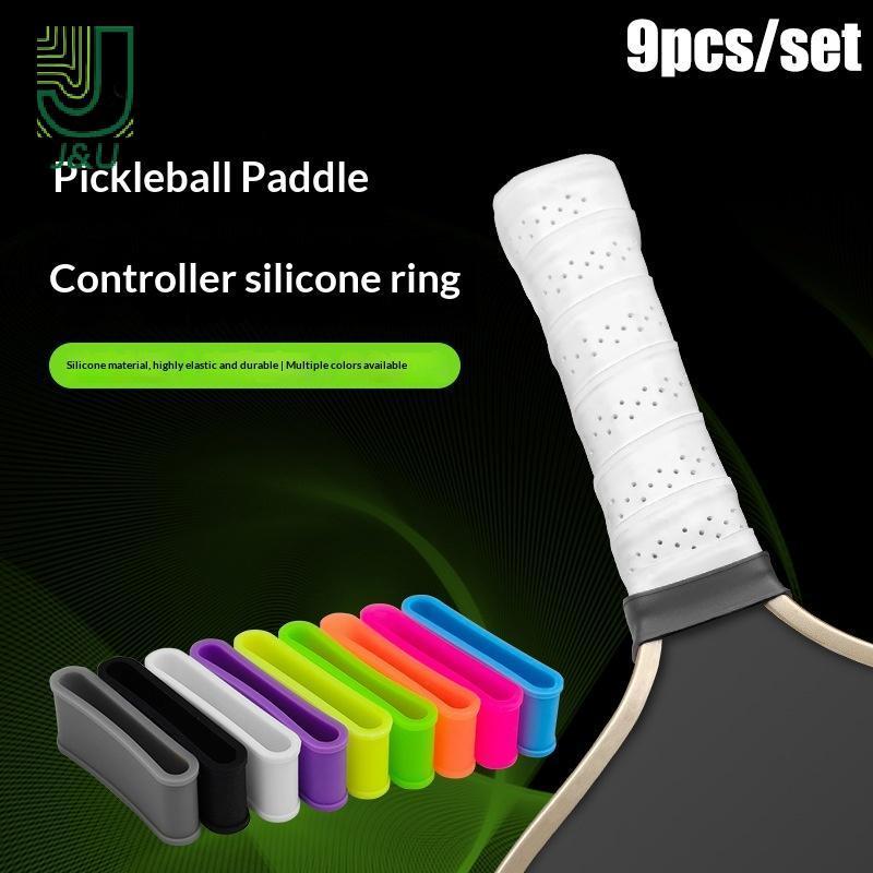 [J & U-T] Bộ 9 Dây Oversize Silicon Cho Vợt Pickleball - Tăng Độ Bám Và Thoải Mái Khi Chơi
