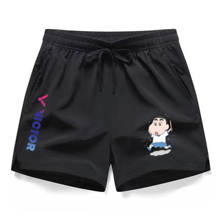 Victor Nam Nữ Tập Luyện Ba Phần Quần Short Mỏng, Nhanh Khô Ice Silk Câu Lạc Bộ Nhẹ Chạy Bóng Rổ, Tennis, Cầu Lông Thể Thao Dây Kéo Quần Short