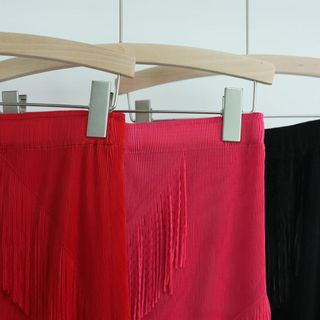 Váy Miyake Xuân-Hè Phong Cách Mới, Chất Lượng Cao, màu Sólids