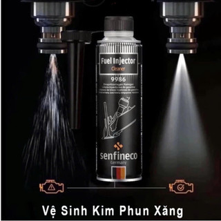 Vệ sinh kim phun buồng đốt ô tô Senfineco Đức 9986 9985 300ml, phụ gia sạch cặn bẩn