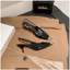Mũi Nhọn Nữ Giày Cao Gót Đen Bằng Sáng Chế Da Ngón Chân Sandal Nữ Giày Đơn Stiletto Park Chae Giày Cao Gót Hoa Hồng Trẻ26040109