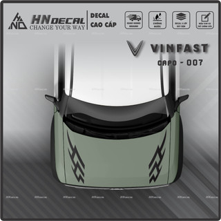 DECAL DÁN CAPO XE VF3 - TEM DÁN CAPO VF3 MẪU MỚI NHẤT Tem VF3 cao cấp ( MẪU 07 )