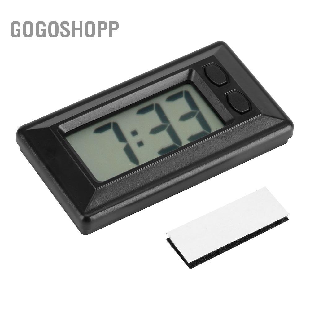 gogoshopp Đồng hồ kỹ thuật số Bảng LCD Bảng điều khiển ô tô Bàn điện tử Ngày giờ Hiển thị lịch Được cài đặt trên xe hoặc Nhỏ gọn và di động