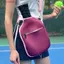 Túi đeo chéo Pickleball JUNYUE88US, có khóa kéo Vỏ mái chèo Pickleball dung tích lớn, Dây đeo có thể điều chỉnh chống nước di động Túi đựng vợt Pickleball chuyên nghiệp ngoài trời