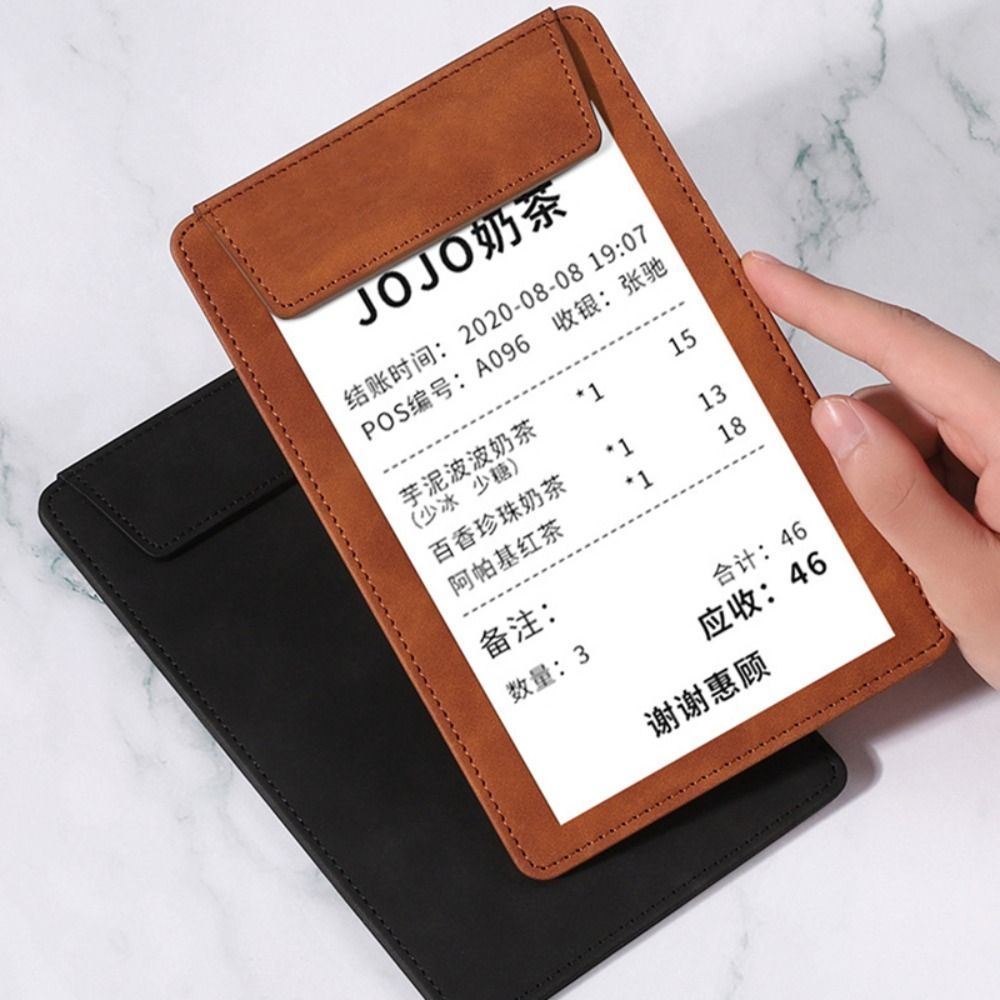 GETVOW 1 Thư Mục Tập Tin, Da PU Da Lộn Menu Đựng Rượu, Đa Năng A4 / A5 / A6 / A7 / B5 Có Bút Chèn Tài Liệu Kẹp Văn Phòng Trường Học