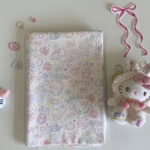 Cotton Nguyên Chất 40s Màu Mèo Mèo Con In Kỹ Thuật Số Nguyên Chất Vải Cotton Handmade Hành Lý Tự Làm Scrunchy Tóc Vòng Vải 4.3