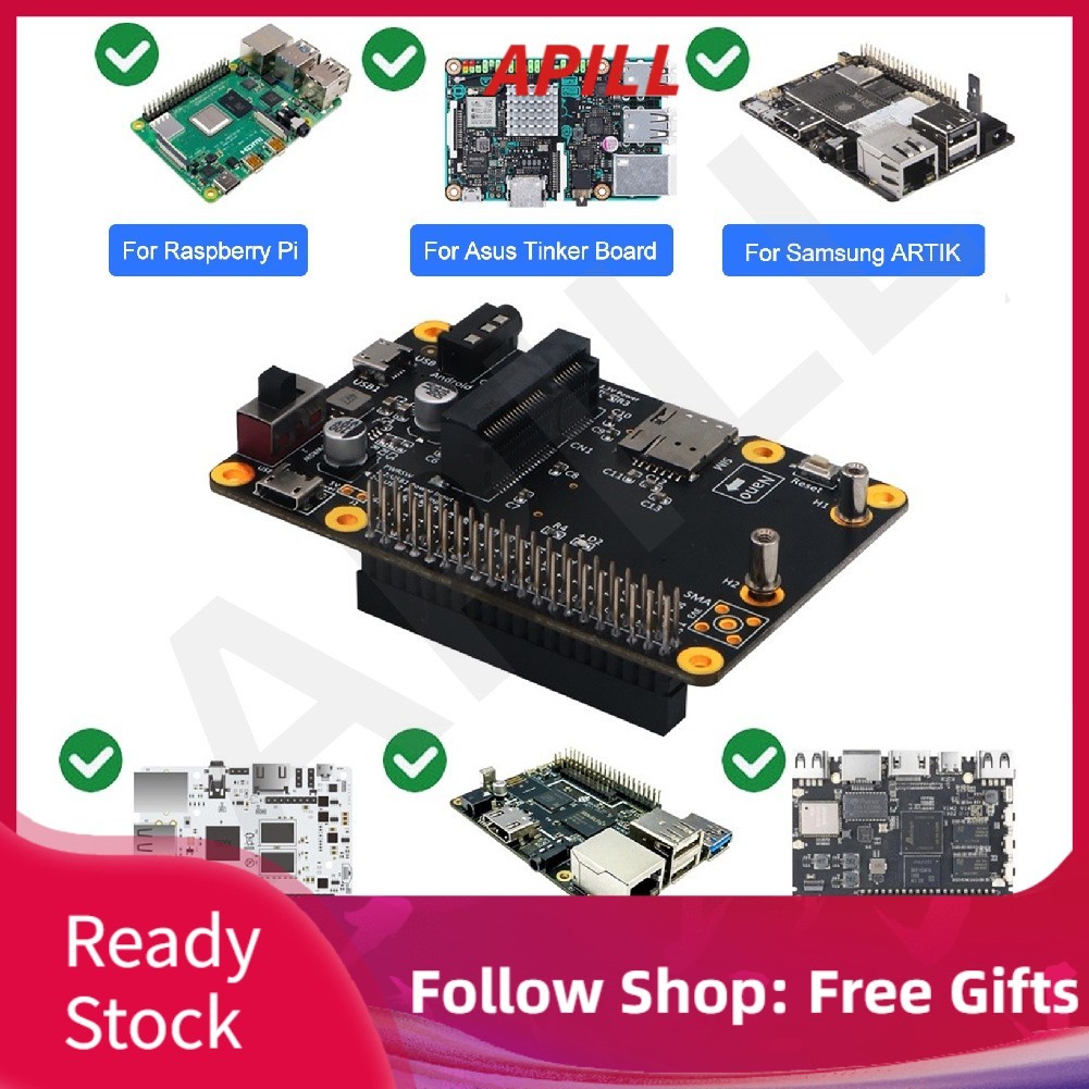 Apill Mũ đế 3G/4G LTE cho Raspberry Pi 4/3/2/B + Module Máy tính bảng sang USB kèm thẻ SIM
