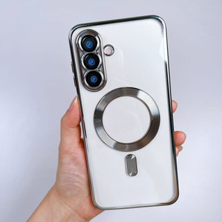 Ốp lưng Samsung Galaxy chống sốc hỗ trợ sạc từ tính mạ viền bảo vệ camera cho S24 S25 S26 Ultra Plus