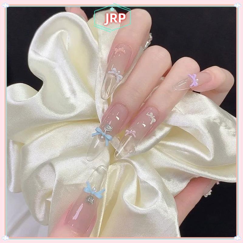 JRP 50 chiếc nơ nhựa mini nhiều màu, ruy băng trang trí móng tay DIY mùa hè, phụ kiện làm móng nghệ thuật