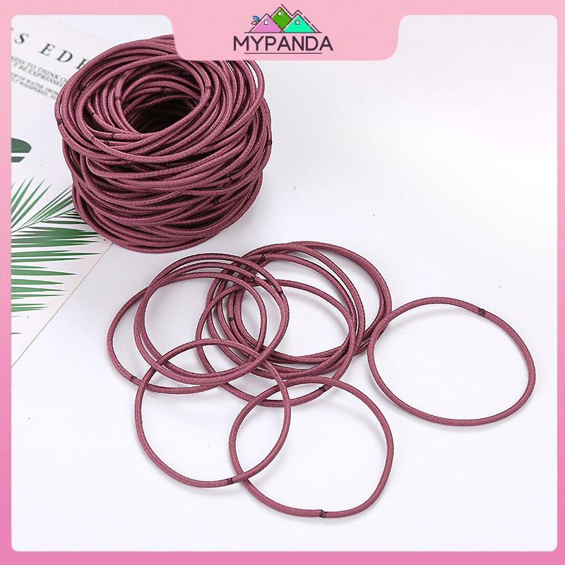 MYPANDA Scrunchies - 100 Dây Cao Su Co Giãn Cho Bé Gái, Phù Hợp Để Quấn Tóc và Làm Đuôi Ngựa