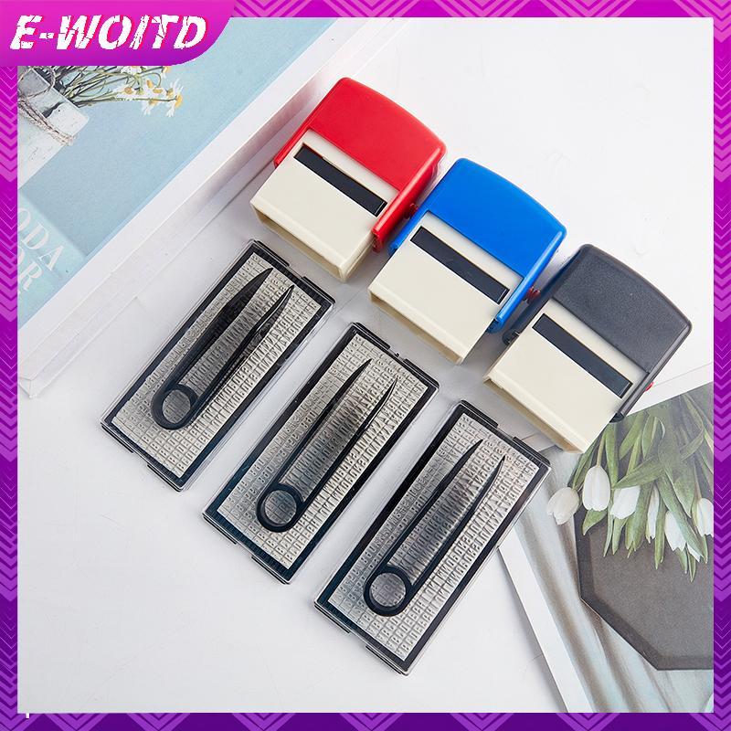 Bộ tem cao su E-WOITD DIY Tùy chỉnh Cá nhân tự mực Địa chỉ kinh doanh Tên Số chữ Tem thủ công In tem cao su E-WOITD