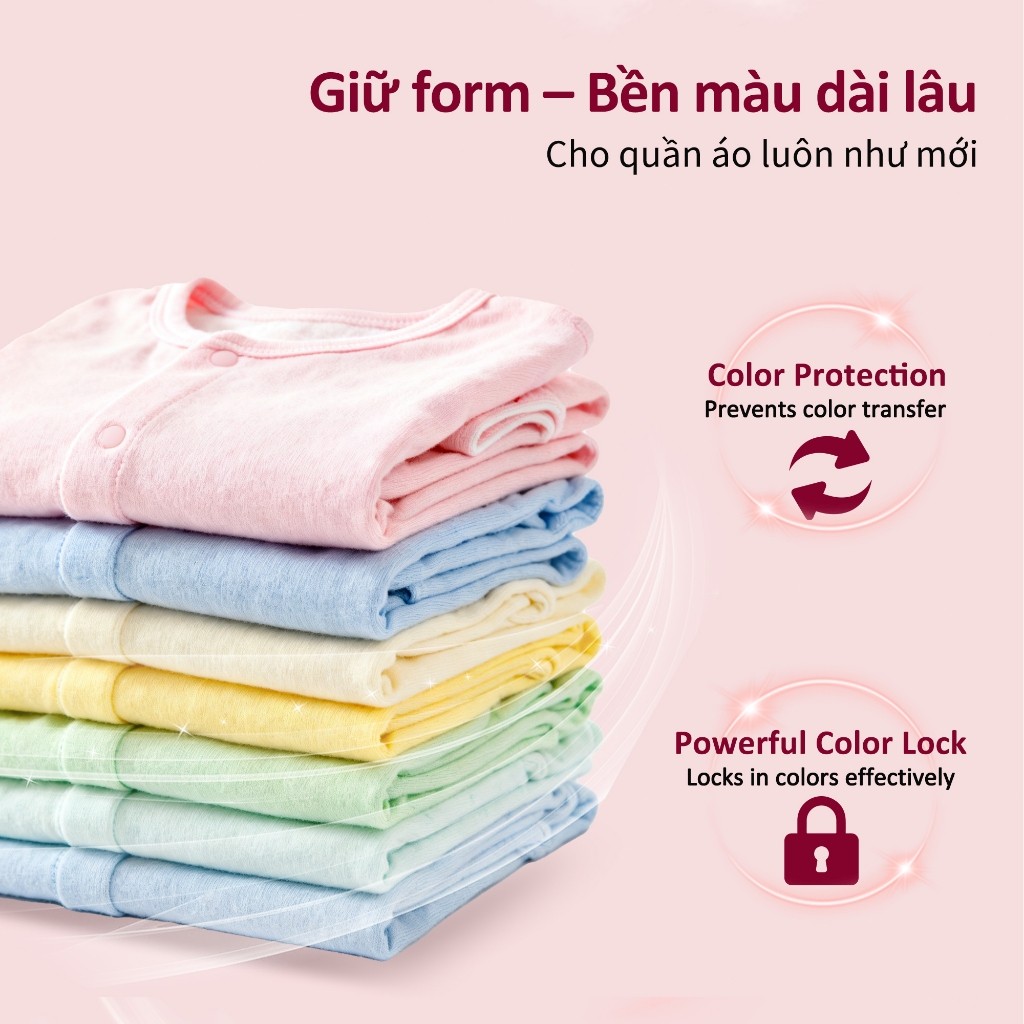 Nước Xả Vải Aiwibi Cho Quần Áo Mềm Mại, Dịu Nhẹ, Hương Hoa Hồng (1600ml)