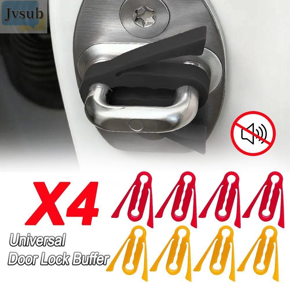 JVSUB 4 Cái Khóa Cửa Ô Tô Bộ Đệm Giảm Âm Thanh, Vỏ Khóa Cửa Hấp Thụ Sốc, Giảm Âm Thanh Silicon Bền Cách Âm Bảo Vệ Khóa Cửa Ô Tô Để Đóng Im Lặng Hơn