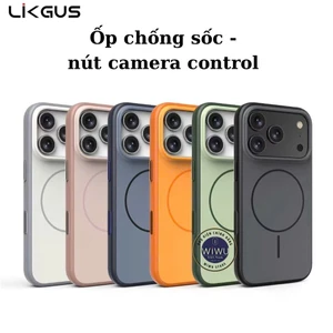 Ốp Lưng Likgus AI Glaze Mag Chống Sốc Chống Vân Tay MagSafe Camera Control iPhone 17 Pro Max / 16 Pro Max