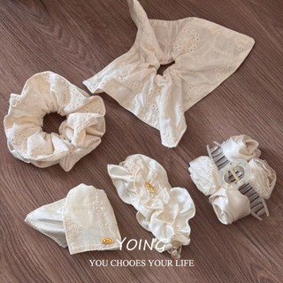 Kẹp Tóc Sữa Trắng Thêu Tam Giắc Cao Cấp - Phù Hợp Mái Tóc Dày, Phụ Kiện Tóc Phong Cách Hàn Quốc