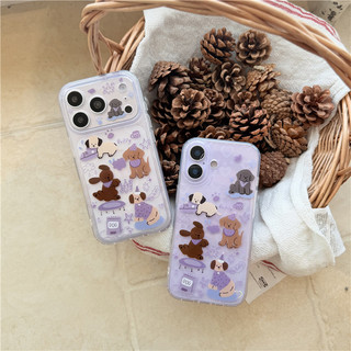 Ốp điện thoại TPU họa tiết chó con iPhone 17 Pro Max