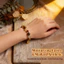 Vòng tay pha lê mắt & trà hổ vàng - Thẻ may mắn vàng - 8mm Handmade - Maillard Thẩm mỹ - Vòng tay quà tặng Unisex