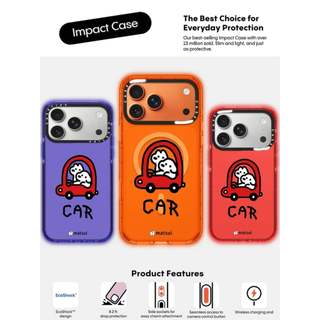 CASECASE X Car Cam / Đỏ / Perri Purple Candy Collection Màu Sắc Trong Suốt Cứng Từ Hút Tác Động Dành Cho Apple IPhone 13 14 15 16 17Pro Max Plus Có Hộp