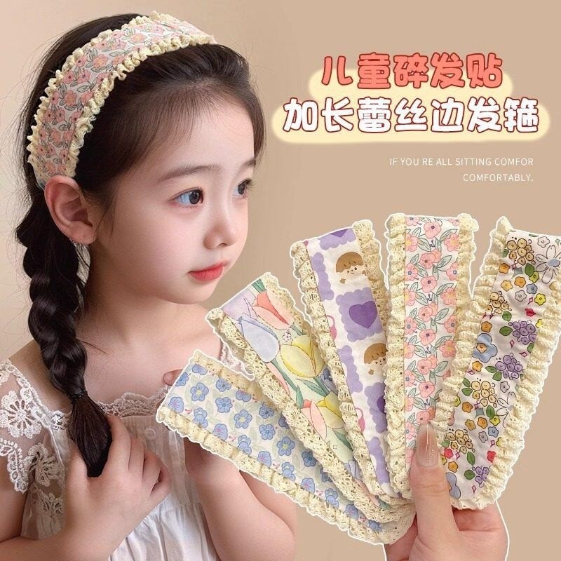 Băng Đô Miếng Dán Tóc Velcro Magic Dán Hoa Dễ Thương Thời Trang Hàn Quốc - Phụ Kiện Tóc