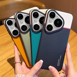 Dành Cho Huawei Pura80 Pro Ốp Điện Thoại Phong Cách Mới Màu Sắc Tương Phản p80pro + Vỏ Bảo Vệ p80ultra Da Trơn Chống Sốc Đơn Giản Phần Cứng Cao Cấp Ống Kính Lỗ Lớn