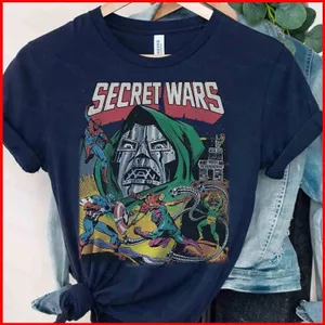 Áo Thun GC1 Avengers Ngày Tận Thế và Secret Wars - Doctor Doom, Spider-Man, Iron Man và các Anh Hùng Marvel
