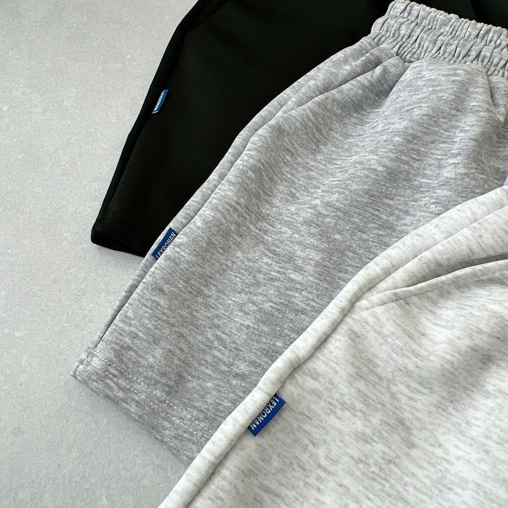 Quần Đùi Trơn Nam LEXRONAN Tag Trước Form Trên Gối – Short Nam Thể Thao Co Giãn, Mặc Mát, Dễ Phối Đồ Local Brand #QD02